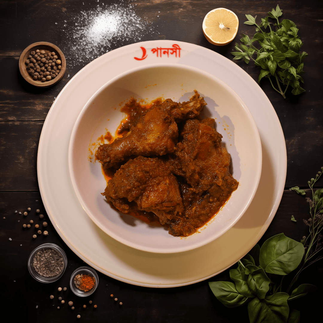 হাঁসের মাংস-ডাল-ভাত